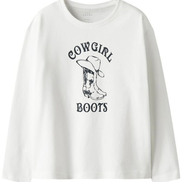 Name It Bluse - NkfVeen - Bright White/Boots