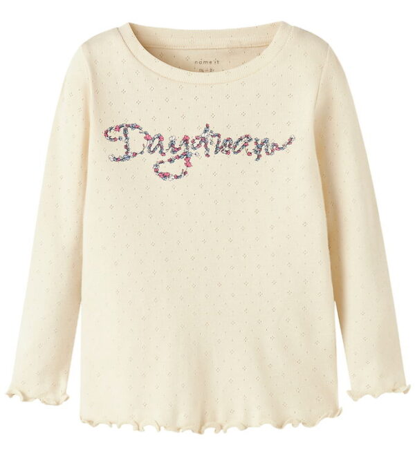 Name It Bluse - NmfNimma - Parchment m. Hulmønster
