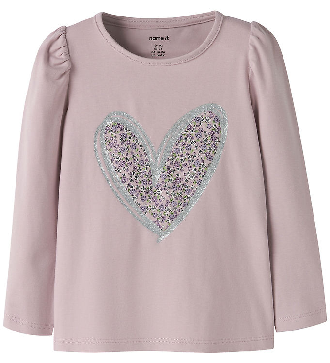 Name It Bluse - NmfTally - Dawn Pink m. Print