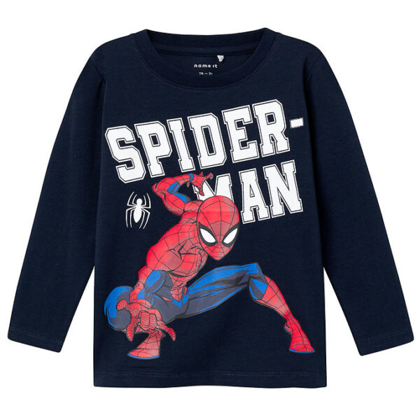 Name It Bluse - NmmNaza Spiderman - Noos - Dark Sapphire