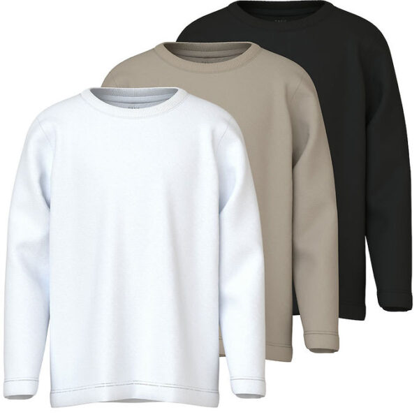 Name It Bluse - Noos - NkmVobbo - 3-pak - Black/Pure Cach/Bright
