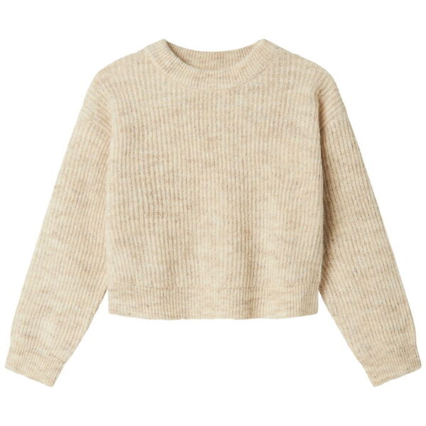 Name It Bluse - Strik - NkfHolly - Boxy - Pure Cashmere