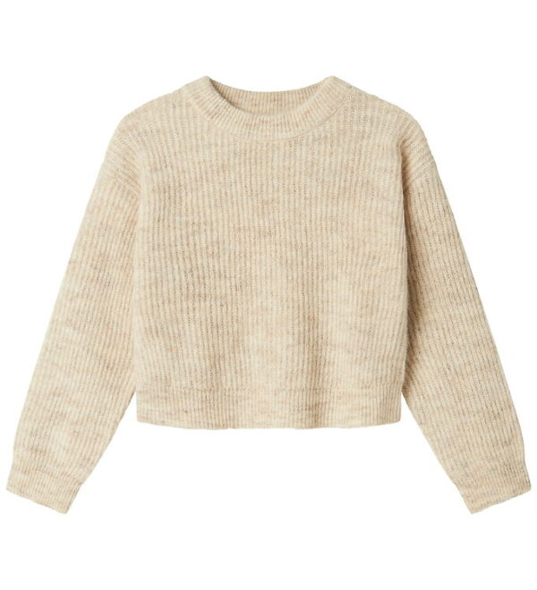 Name It Bluse - Strik - NkfHolly - Boxy - Pure Cashmere