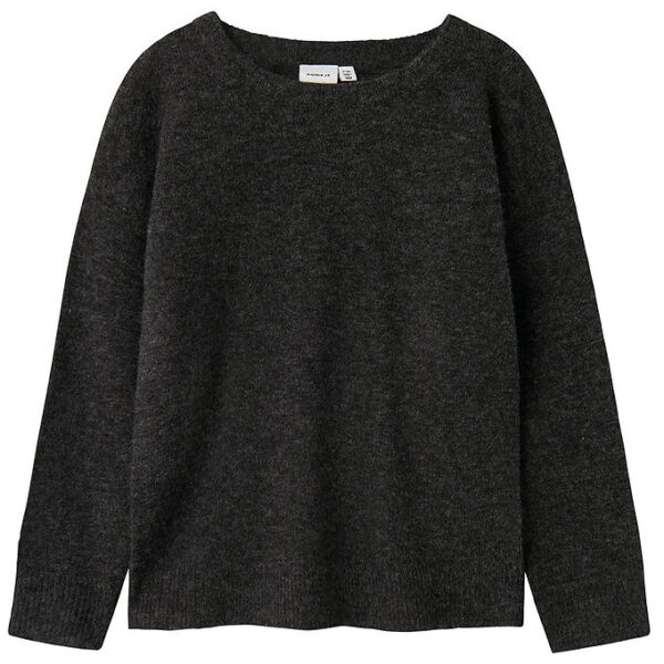 Name It Bluse - Strik - NkmTalils - Dark Grey Melange