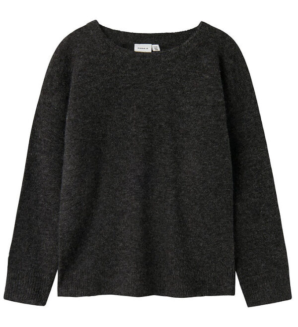 Name It Bluse - Strik - NkmTalils - Dark Grey Melange