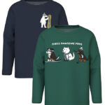 Name It Bluser - 2-Pak - NmmVux - Bistro Green/Navy Blazer Snowb