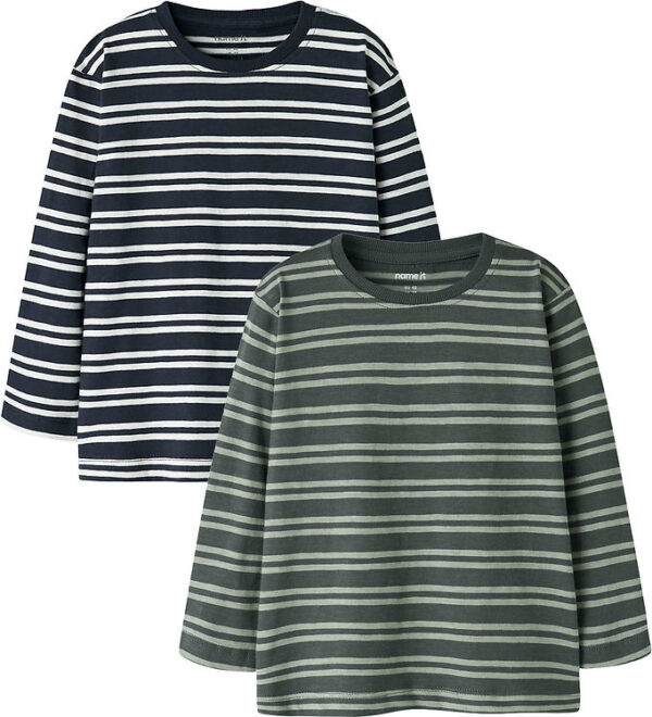Name It Bluser - 2-pak - NmmVaksel - Navy Blazer/Urban Chic