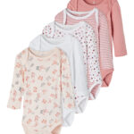 Name It Body 5 pak - Dusty Rose - 50 cm