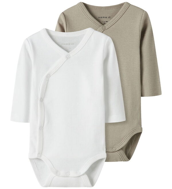 Name It Body - l/æ - 2-pak - Noos - NbnBody - Pure Cashmere/W/Br