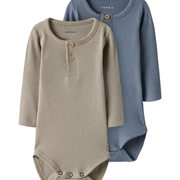 Name It Body l/æ - 2-pak - Rib - Noos - NbmKab - Troposphere/PUR