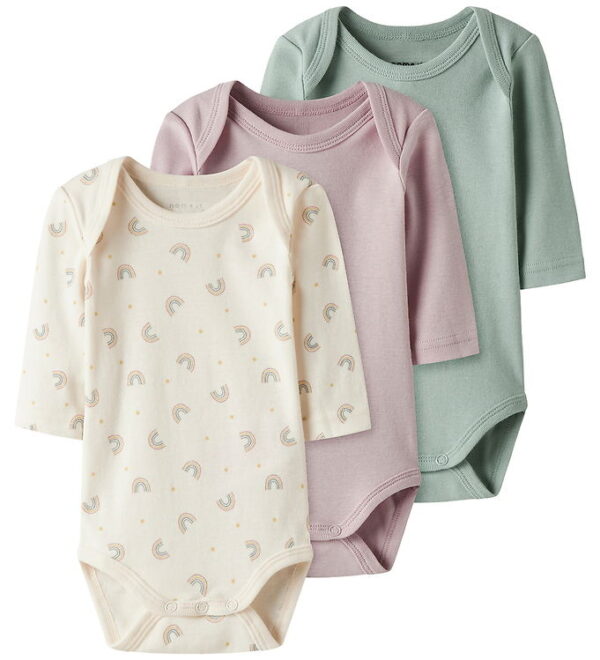 Name It Body - l/æ - 3-pak - Noos - NbfBody - Jet Stream/W/Burni