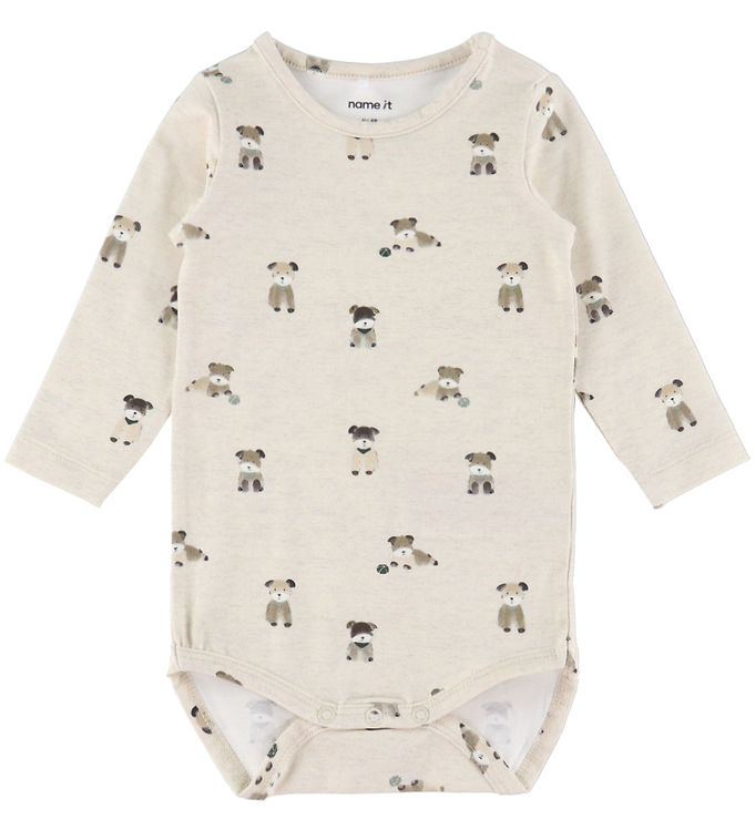 Name It Body l/æ - NbmTusher - Peyote Melange m. Print