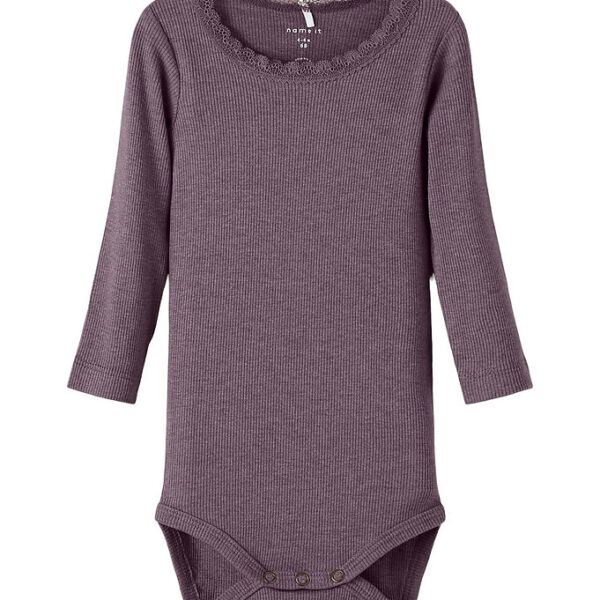 Name It Body l/æ - Noos - Rib - NbfKab - Arctic Dusk/Melange