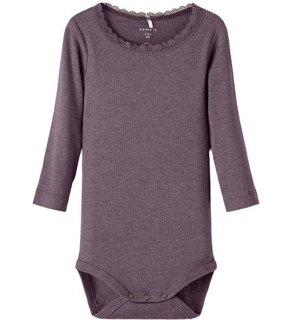 Name It Body l/æ - Noos - Rib - NbfKab - Arctic Dusk/Melange