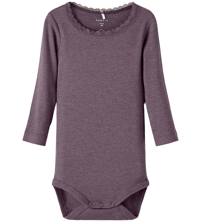 Name It Body l/æ - Noos - Rib - NbfKab - Arctic Dusk/Melange