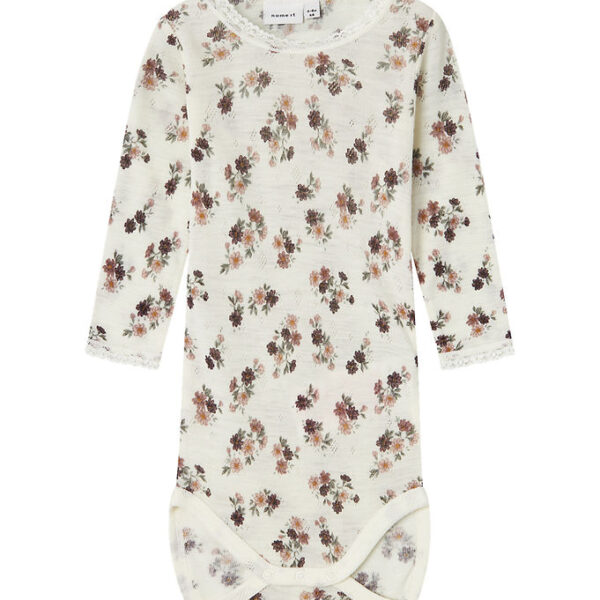 Name It Body l/æ - Uld - Noos - NbfWang - Snow White m. Hulmønst