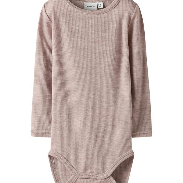 Name It Body l/æ - Uld - Rib - Noos - NbnWax - Shadow Gray Name It Body l/æ - Uld - Rib - Noos - NbnWax - Shadow Gray