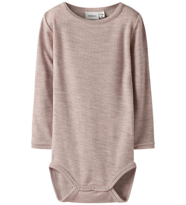 Name It Body l/æ - Uld - Rib - Noos - NbnWax - Shadow Gray