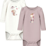 Name It Bodyer l/æ - NbfLotus - 2-pak - Cloud Dancer/Burnished