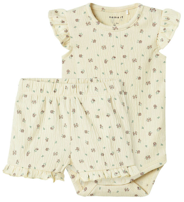 Name It Bodysæt k/æ - Body/Shorts - NbfJannis - Bleached Sand