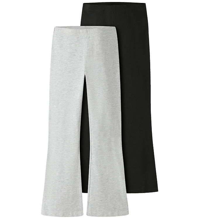 Name It Bukser - 2-pak - MkfVivii - Light Grey Melange/Sort Name It Bukser - 2-pak - MkfVivii - Light Grey Melange/Sort