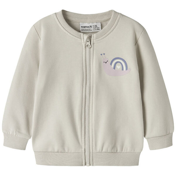 Name It Cardigan - NbfVrillie - Pumice Stone/Snail