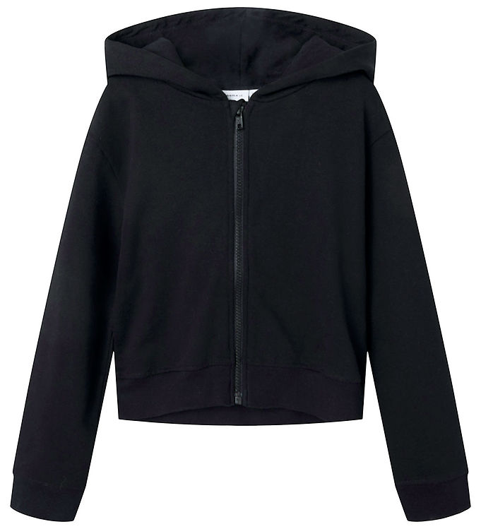 Name It Cardigan m. Hætte - Noos - NkfMillie - Sort Name It Cardigan m. Hætte - Noos - NkfMillie - Sort