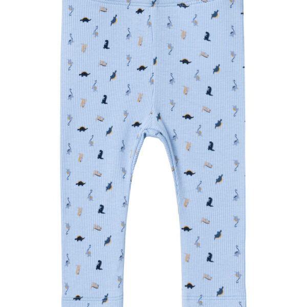 Name It Dabbu Leggings med Dino - Chambray Blue - 86 cm