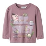 Name It Dyffina Gurli Gris Bluse - Elderberry - 92 cm