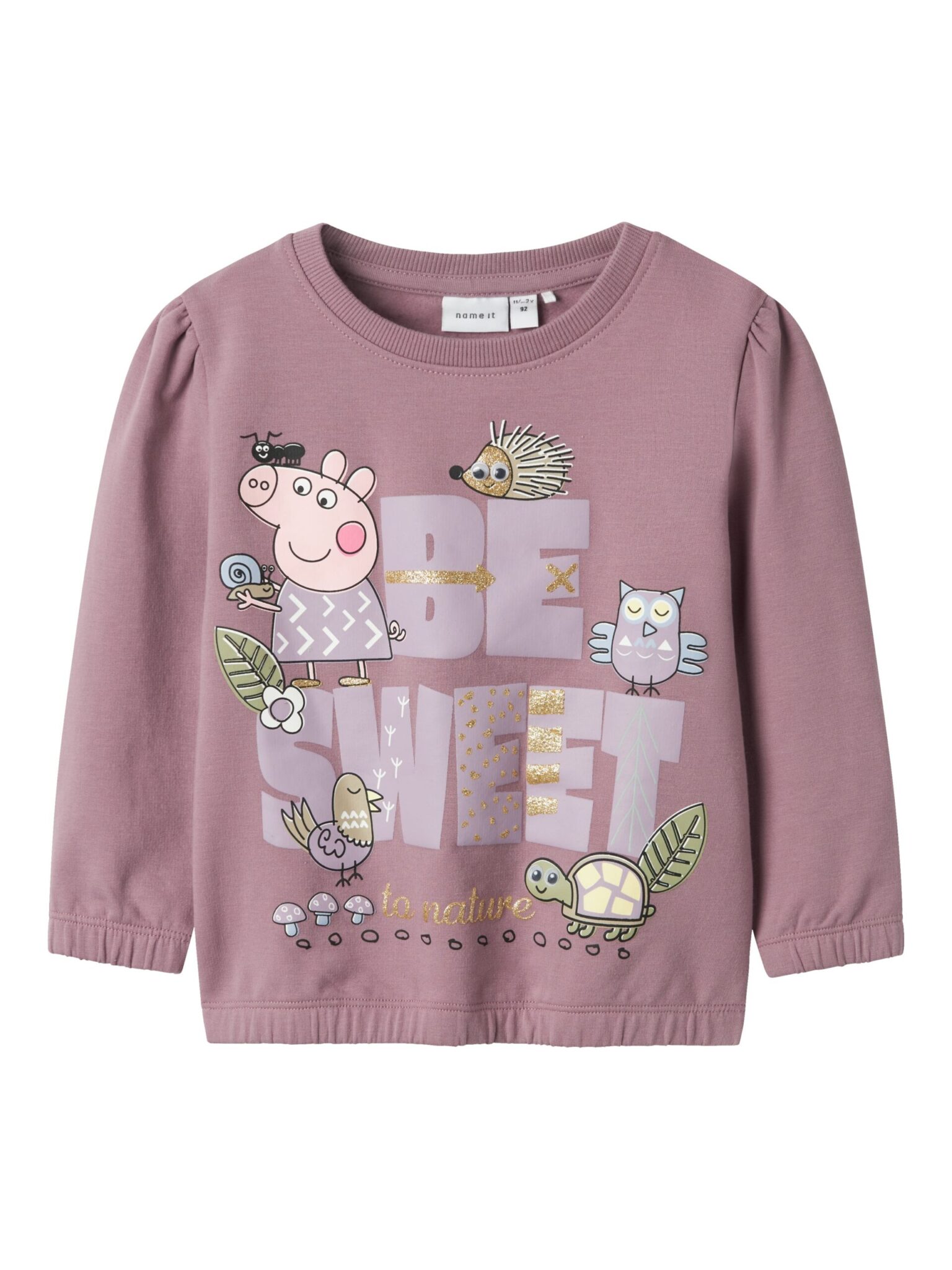 Name It Dyffina Gurli Gris Bluse - Elderberry - 92 cm