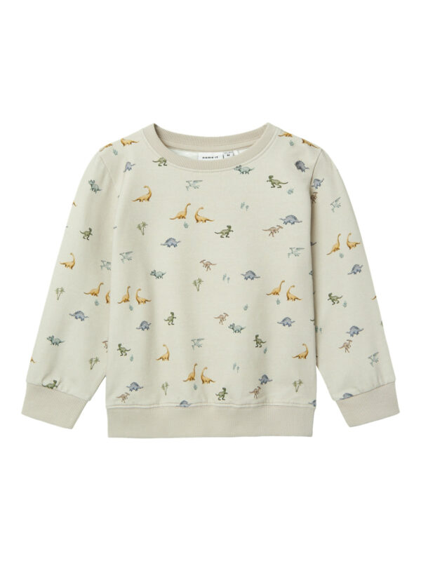 Name It Faurus Sweat shirt med Dino - Nacreous Cloud - 86 cm