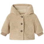 Name It Fleecejakke - Teddy - NbnMilo - Pure Cashmere