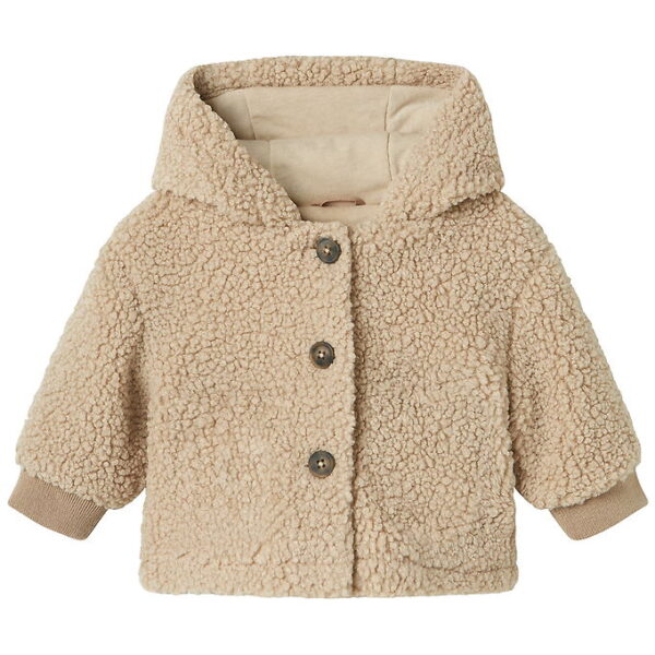 Name It Fleecejakke - Teddy - NbnMilo - Pure Cashmere