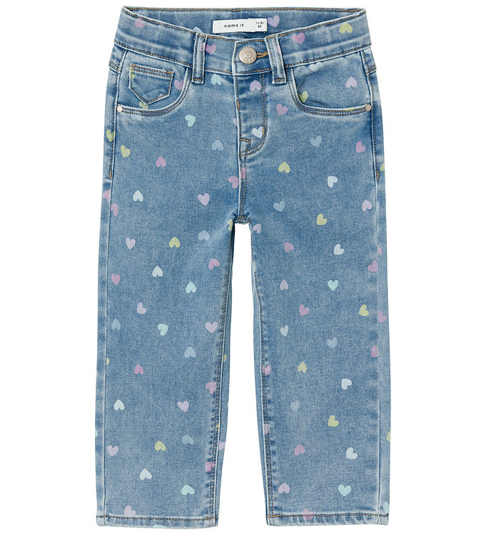 Name It Jeans - NmfBella - Medium Blue Denim/Hearts Name It Jeans - NmfBella - Medium Blue Denim/Hearts