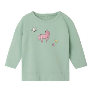 Name It Jennia Bluse - Silt Green - 56 cm