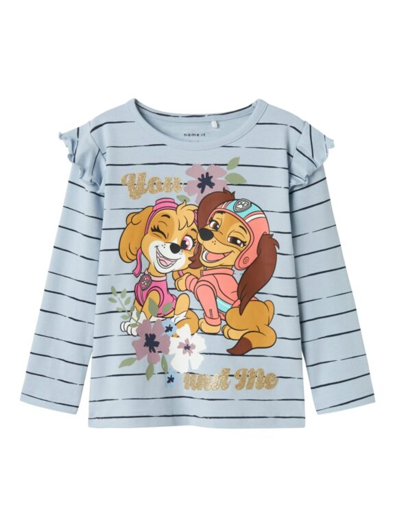 Name It Julia Paw Patrol Bluse - Subdued Blue - 92 cm