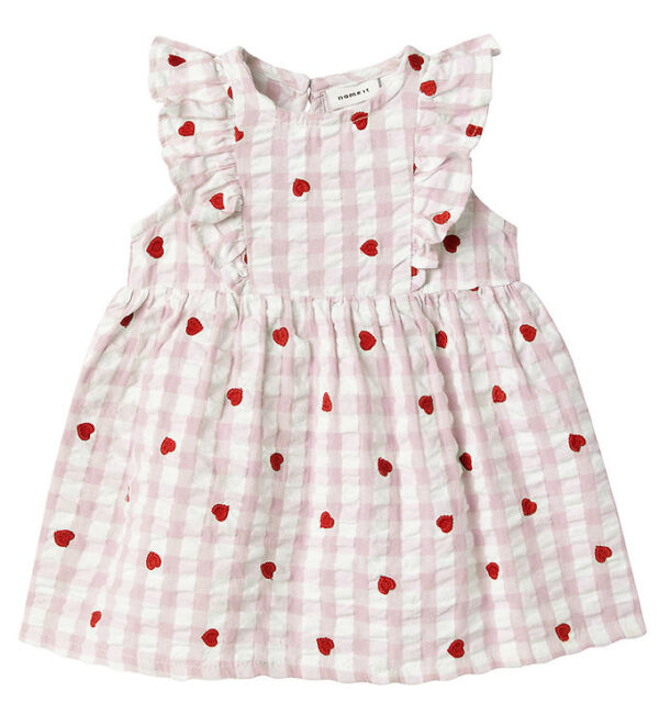 Name It Kjole - Nbffisina - Light Lilac m. Hjerter