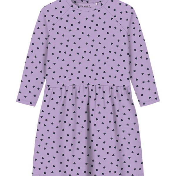 Name It Kjole - NmfPbelle - Lavendula/Heart In Dark Sapphire Name It Kjole - NmfPbelle - Lavendula/Heart In Dark Sapphire