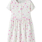 Name It Kjole - NmfVemia - Cloud Dancer/Random Heart