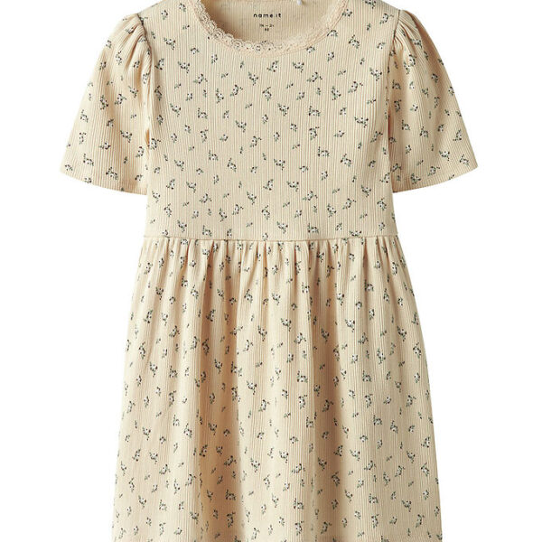 Name It Kjole - Rib - NmfHoise - Sun Kiss m. Blomster Name It Kjole - Rib - NmfHoise - Sun Kiss m. Blomster