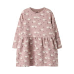 Name It Langærmet Kjole Med Svane Print, Str. 92-116
