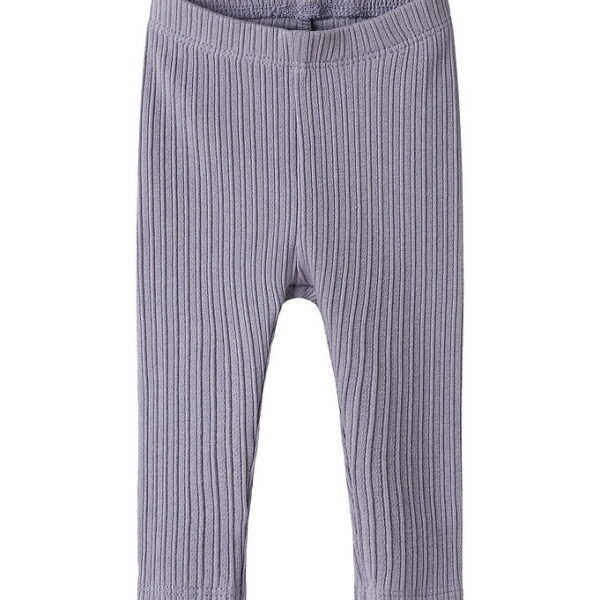 Name It Legging - Rib - NbfDemi - Lavender Gray