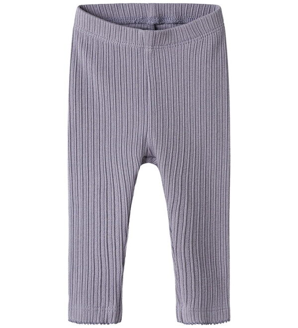 Name It Legging - Rib - NbfDemi - Lavender Gray