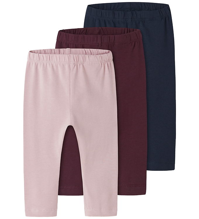 Name It Leggings - 3-pak - NbfVuvivian - Burnished Lilac/Fig/Nav Name It Leggings - 3-pak - NbfVuvivian - Burnished Lilac/Fig/Nav