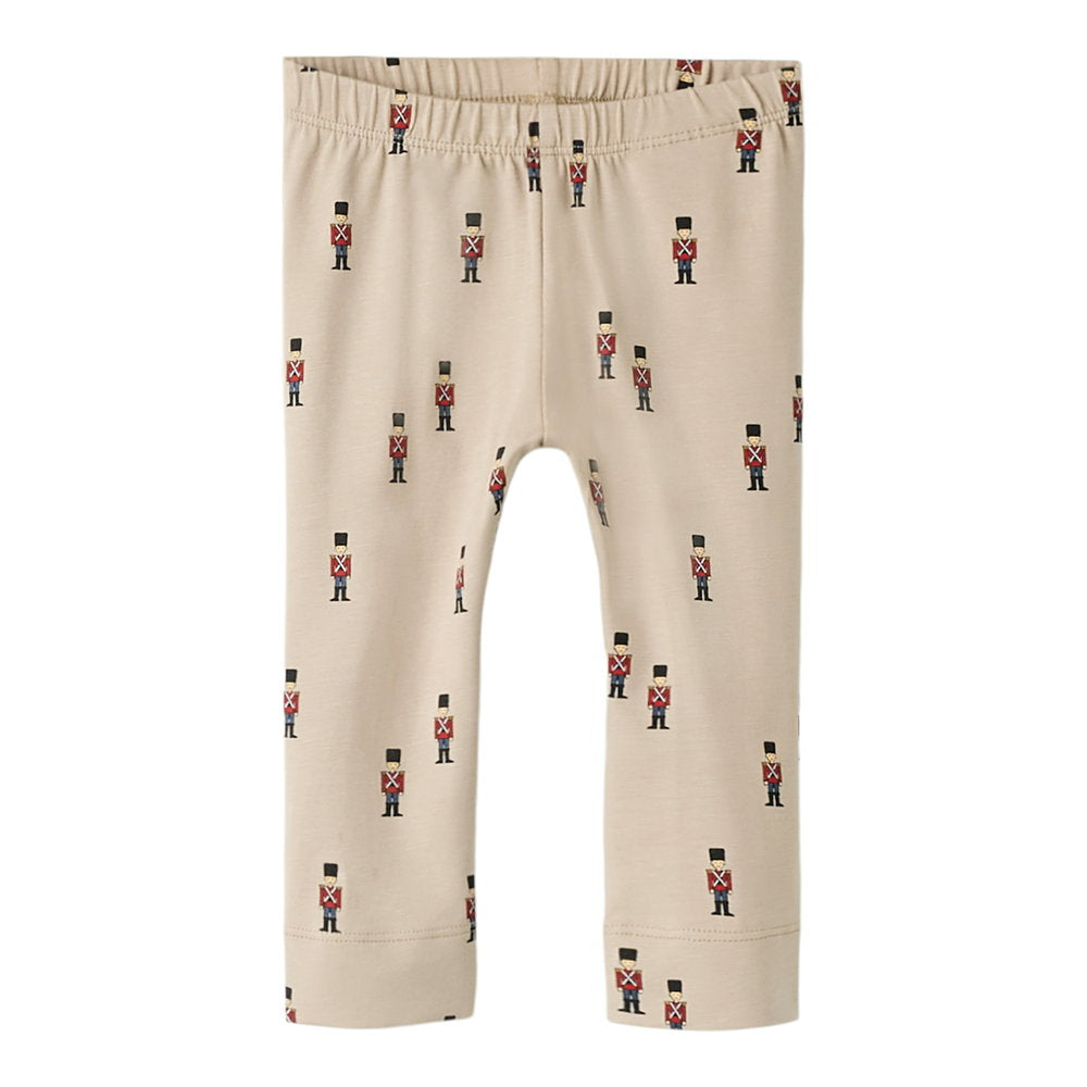 Name It Leggings Med Mange Små Figur Print, Str. 56-92 - Beige Name It Leggings Med Mange Små Figur Print, Str. 56-92 - Beige