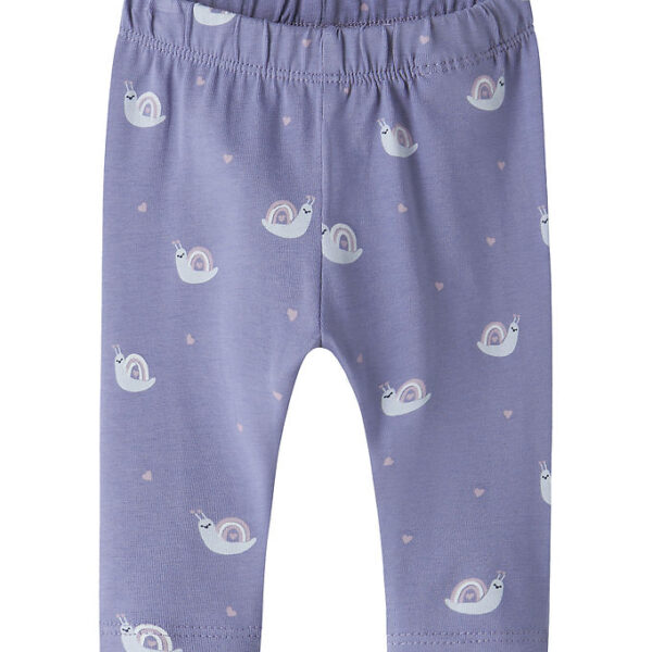 Name It Leggings - NbfVuvian - Lavender Violet/Snail