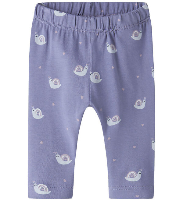 Name It Leggings - NbfVuvian - Lavender Violet/Snail Name It Leggings - NbfVuvian - Lavender Violet/Snail