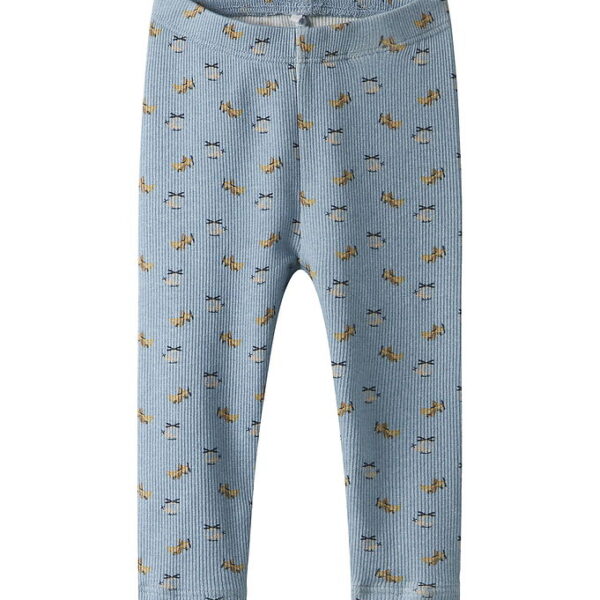 Name It Leggings - Rib - NbmKoalkab - Dusty Blue