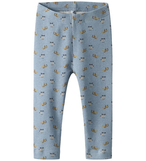 Name It Leggings - Rib - NbmKoalkab - Dusty Blue