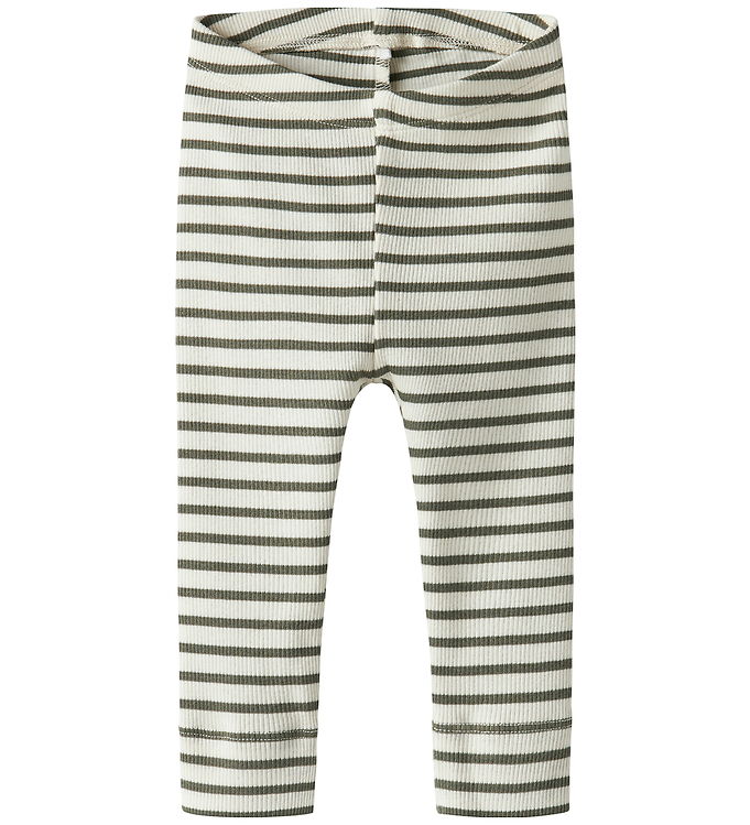 Name It Leggings - Rib - Noos - NbnBani - Dusty Olive